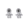 304 Stainless Steel Stud Earrings for Women LS-EJEW-E603-05F-P-1
