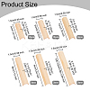 40Pcs 6 Style Pinewood Wooden Holder DIY-OC0010-15-2