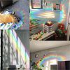 Waterproof PVC Colored Laser Stained Window Film Adhesive Stickers DIY-WH0256-048-5
