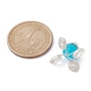 Imitation Jade Glass Bead Pendants PALLOY-JF02378-02-2