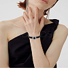 1Pc Adjustable PU Leather Pave Cubic Zirconia Bracelets for Women BJEW-LP0003-41A-1