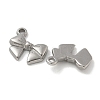 Anti-Tarnish 304 Stainless Steel Pendants STAS-Q334-40P-2