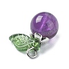 Natural  Amethyst Fruit Pendants PALLOY-TA00077-04-3