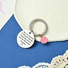 201 Stainless Steel & Alloy Enamel Keychain KEYC-YW00104-13-1