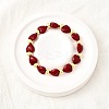 Valentine's Day ABS Imitation Pearl Beads Stretch Bracelets for Women BJEW-D317-08B-G-1