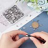 480Pcs 6 Styles 304 Stainless Steel Clamp Cord Ends STAS-UN0023-32-2