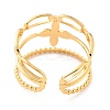 Ion Plating(IP) 304 Stainless Steel Finger Rings LS-RJEW-L102-22G-4