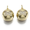 Brass Micro Pave Cubic Zirconia Pendants ZIRC-S067-105A-NF-1