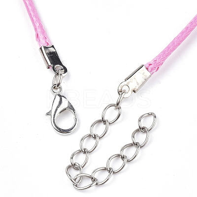Waxed Cord Necklace Making NCOR-T001-09-1