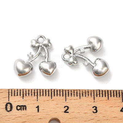 Brass Micro Pave Cubic Zirconia Pendants KK-K351-64P-1