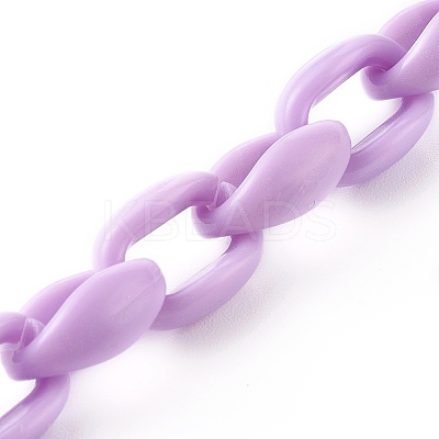 Acrylic Cable Chain Phone Case Chain HJEW-JM00494-02-1