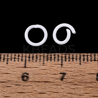 Spray Painted Iron Open Jump Rings IFIN-T017-04C-20-1