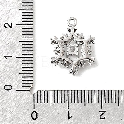Christmas Brass Micro Pave Cubic Zirconia Pendants KK-L258-04P-E01-1
