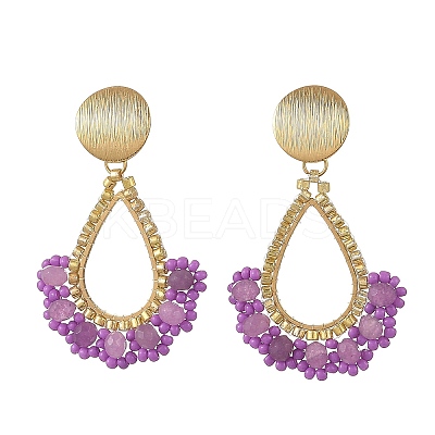 201 Stainless Steel Stud Earrings EJEW-MZ00809-01-1