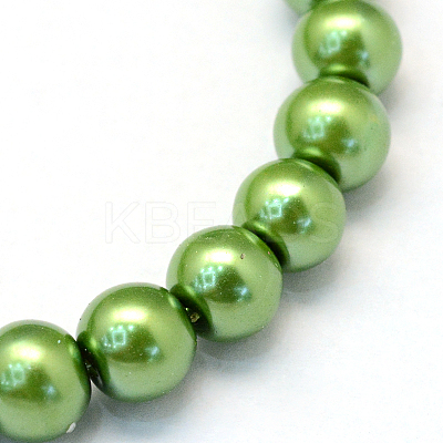 Baking Paint Glass Pearl Bead Strands LS-HY-Q003-3mm-13-1