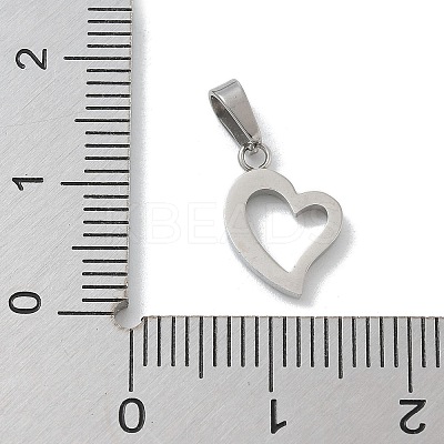304 Stainless Steel Micro Pave Cubic Zirconia Pendants STAS-Z107-04P-04-1