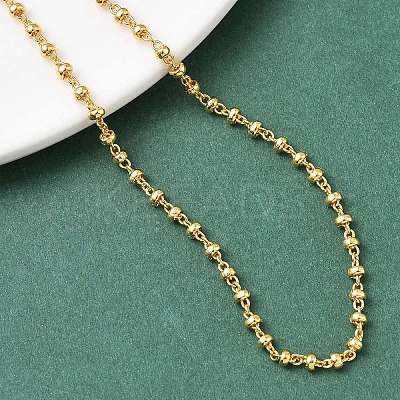 2.5MM Brass Satellite Chain Necklaces for Women NJEW-B148-02G-1