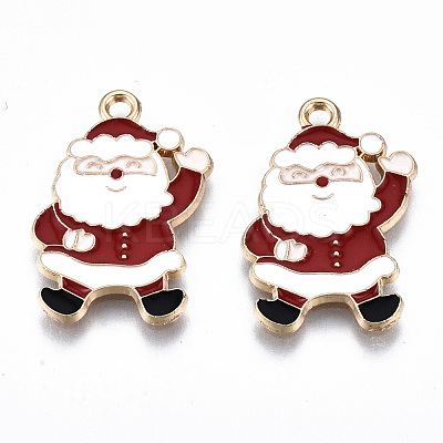 Eco-Friendly Alloy Enamel Pendants X-ENAM-Q437-070-NR-1