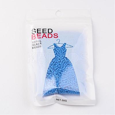 12/0 1.5~2mm Baking Paint Glass Seed Beads Loose Spacer Beads X-SEED-S001-K17-1
