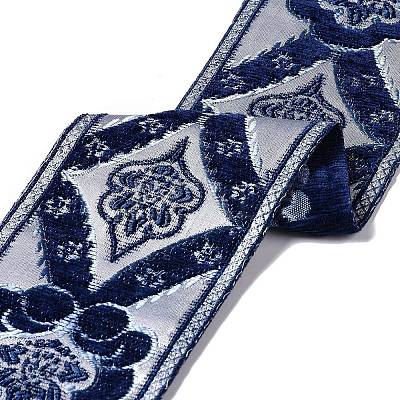 Flat Chenille Jacquard Woven Ribbons SRIB-XCP0001-17C-1