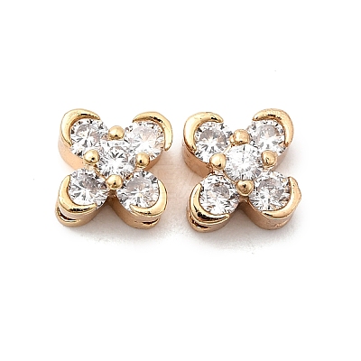 Brass Pave Cubic Zirconia Multi-Strand Links KK-Z131-14G-02-1