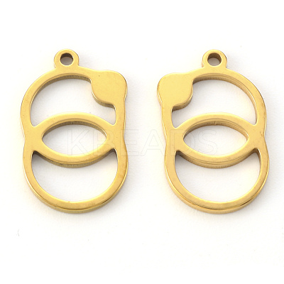 PVD Vacuum Plating 304 Stainless Steel Pendants STAS-N092-77G-1
