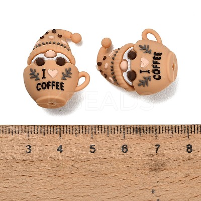 Cooffee Theme Silicone Beads SL-CBA6E44-01D-1