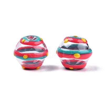Transparent Glass Enamel Beads LS-GLAA-G084-01D-1