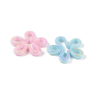 UV Plating Opaque Acrylic Beads OACR-Z020-14-1