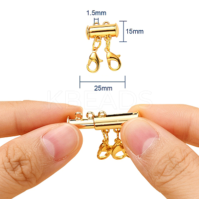 2 Set 2 Style Alloy Magnetic Slide Lock Clasps FIND-YW0001-25-1