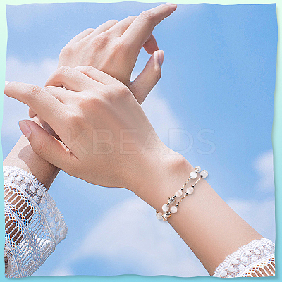 2Pcs Glass Keychain HJEW-SC0002-52-1