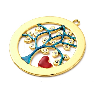 304 Stainless Steel Enamel Pendants STAS-S163-17G-1