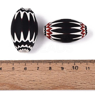 Handmade Millefiori Glass Barrel Beads LA-N002-28C-1