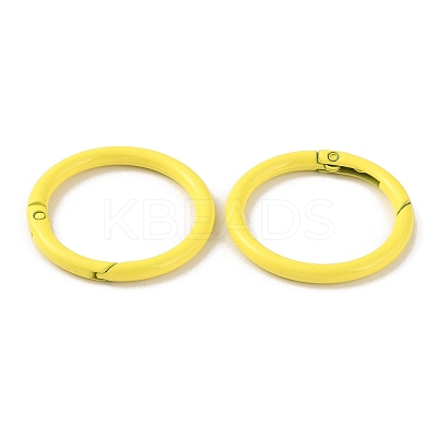 Spray Painted Alloy Spring Gate Rings FIND-WH0120-89B-01-1