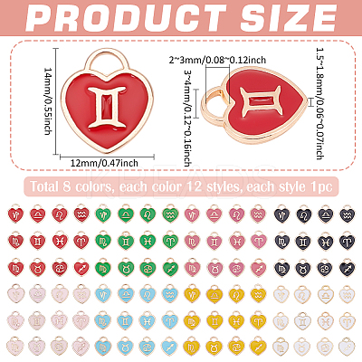Alloy Enamel Charms ENAM-PH0002-90-1