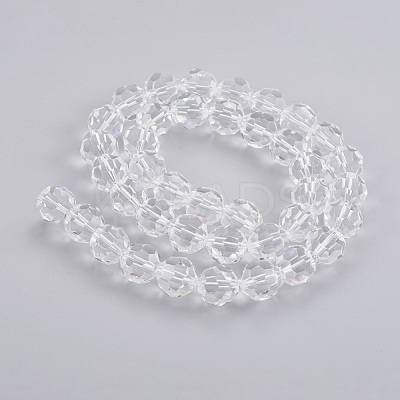 Imitation Austrian Crystal Bead Strands G-M181-10mm-01A-1