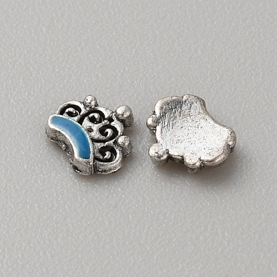 Tibetan Style Alloy Cabochons MRMJ-WH0075-97E-1