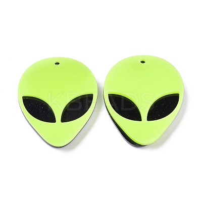 Opaque Acrylic Pendants MACR-P023-01E-1