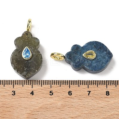 Natural Amethyst & Fluorite & Rose Quartz & Labradorite & Lapis Lazuli Pendants G-C274-01-1