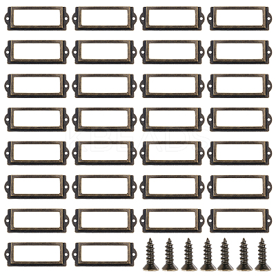 Iron Label Frame LS-IFIN-WH0065-48D-AB-1