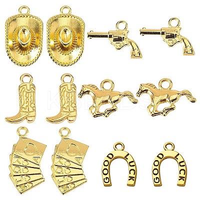 84Pcs 6 Styles Alloy Pendants FIND-SC0013-31-1
