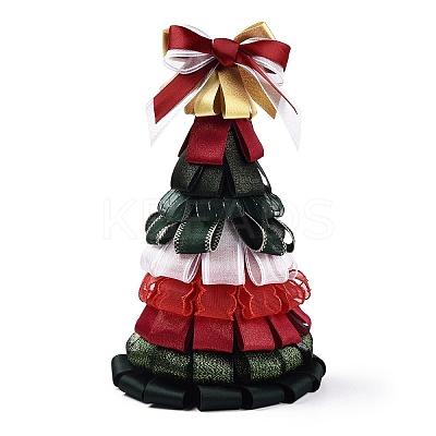 9 Yards 3 Styles Christmas Theme Polyester & Polycotton Ribbons Sets SRIB-A015-01A-07-1