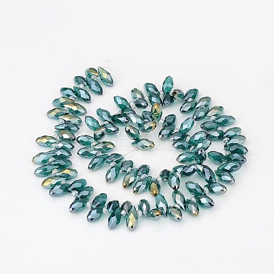 Electroplate Glass Beads Strands EGLA-J068-AB03-1