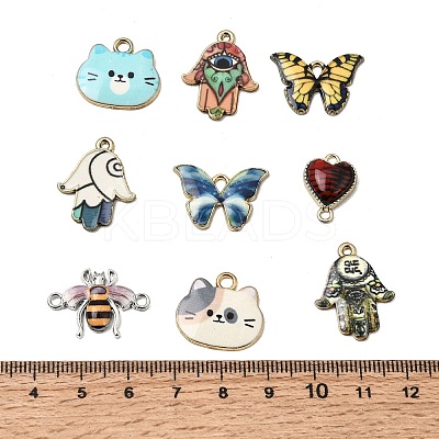 Alloy Enamel Pendants ENAM-XCP0001-50-1-1