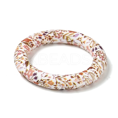 Floral Silicon Beads SL-CBAC986-01A-1