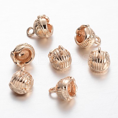 Light Gold Plating Brass Motorcycle Helmet Charms KK-M191-16-1