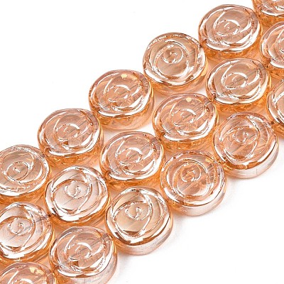 Electroplate Glass Beads Strand EGLA-S188-19-A02-1