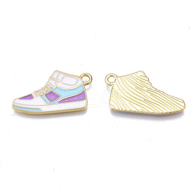Alloy Enamel Shoes Pendants PALLOY-N170-023A-NR-1