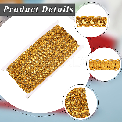 Metallic Braided Lace Trim OCOR-WH20020-24F-1