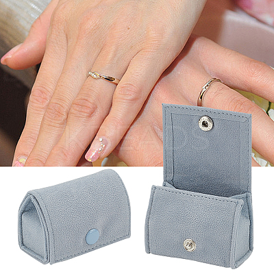 Velvet Packing Button Bags ABAG-WH0040-15-1